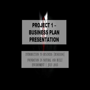 Business assignment 1 presentation slides | PPTX