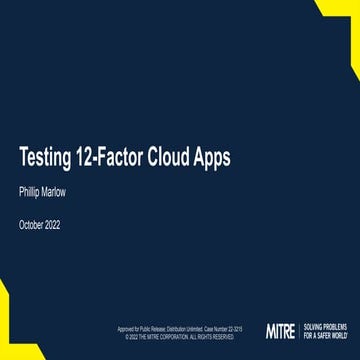 Testing 12-Factor Apps
