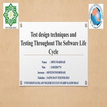 Testing 3 test design techniques