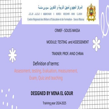 TESTING AND ASSESSMENT visual data 7