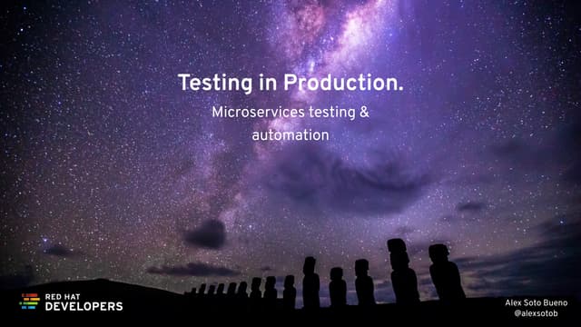 Microservices testing and automation