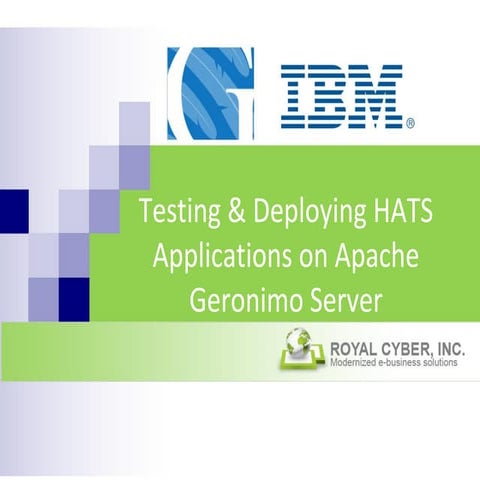 Testing and deploying Hats Application on apache Geronimo Server 1.1