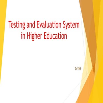 Testing and Evaluation System in Higher Education.pptx
