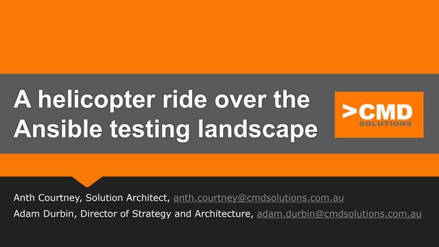 Testing Ansible