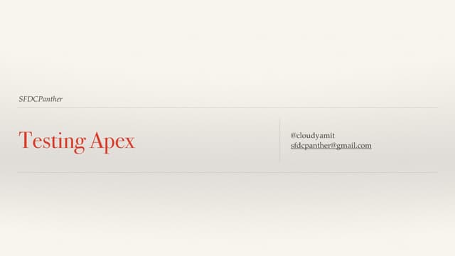 All About Test Class in #Salesforce