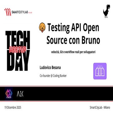 Testing API Open Source con Bruno - TechDayMeetup 2025 | PDF