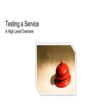 Testing a service