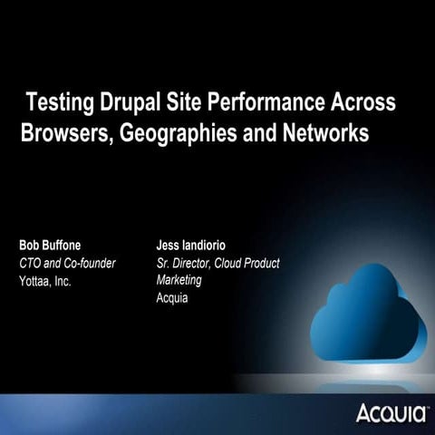Testing Drupal Site Performance Across Browsers, Geographies and Networks