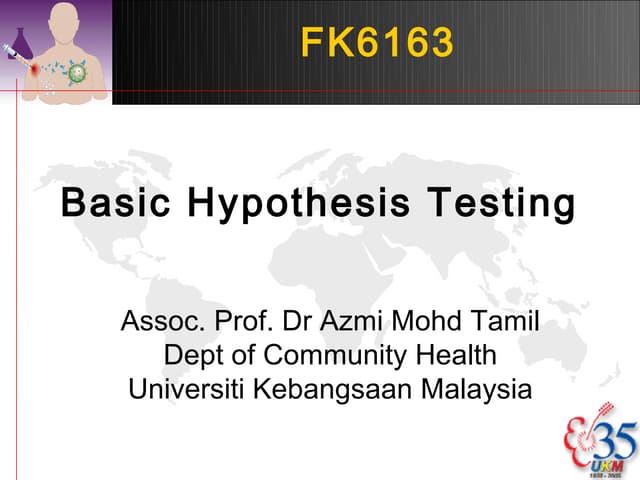 Testing Hypothesis