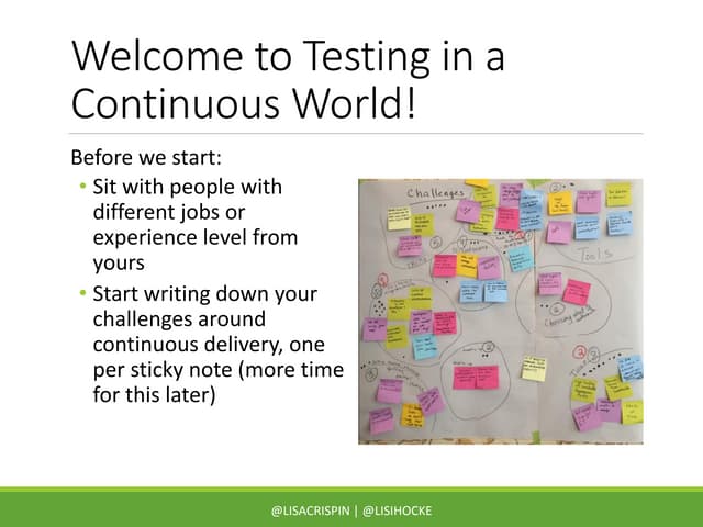 Testing in a Continuous World