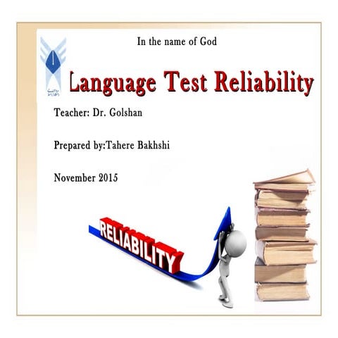 Testing in language programs (chapter 8)