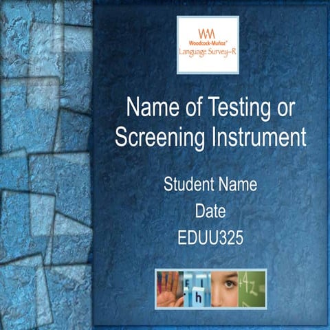 Testing instrument