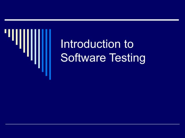 Testing introduction
