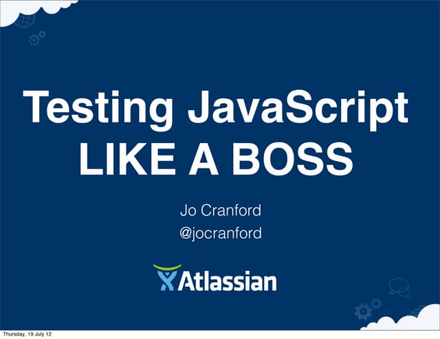 Testing javascriptwithjasmine ddd-sydney