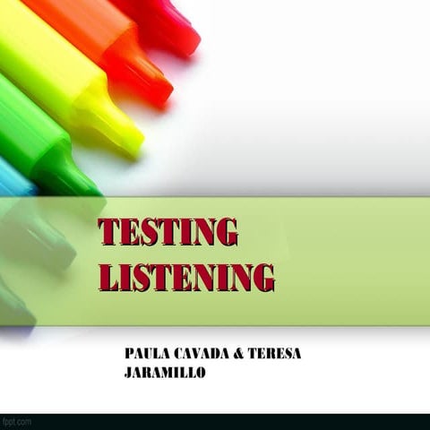 Testing listening | PPT