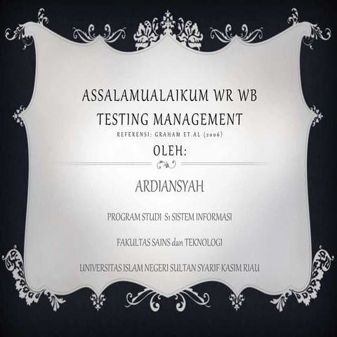 Testing management (testing management)