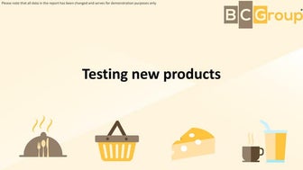 Testing new products in marketing research