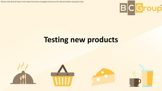 Testing new products in marketing research
