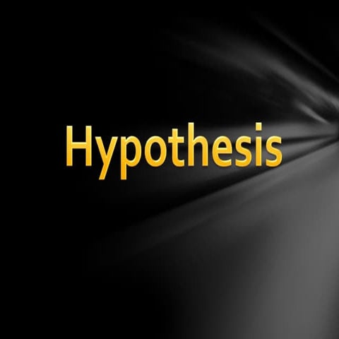 Testing of hypothesis