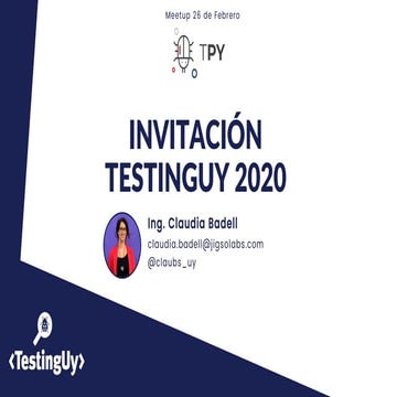 TestingPy meetup - Invitación TestingUy 2020