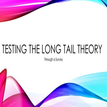 Long Tail Presentation | PPT