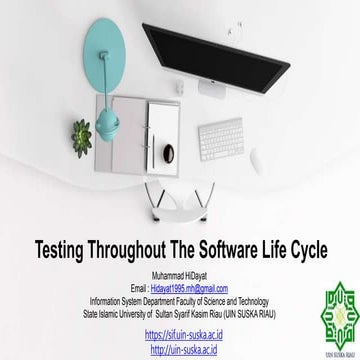 Testing throughout the software life cycle