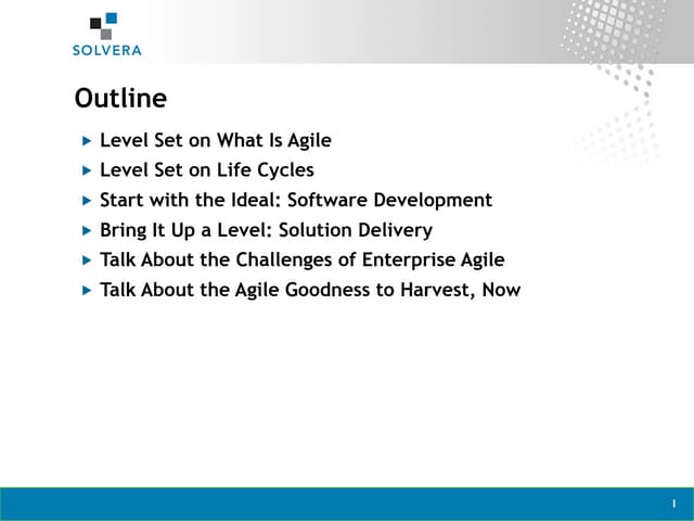 IIBA and Solvera May Event - Testing w Agile slides
