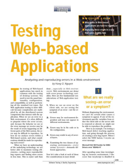 Testing Web Based Applications[1]