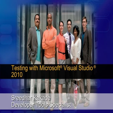 Testing with microsoft visual studio 2010