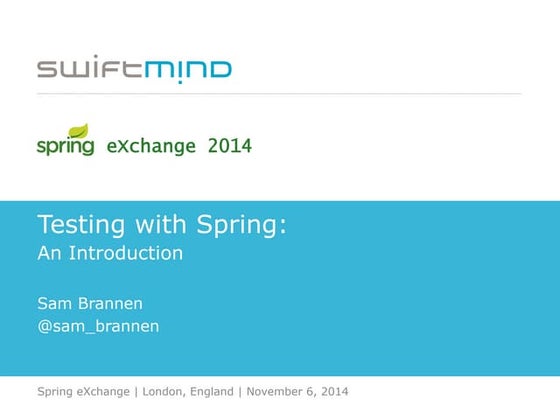 Testing with Spring: An Introduction