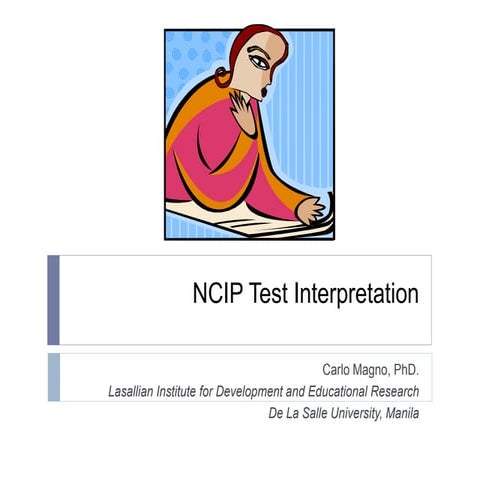 Test interpretation and report writing