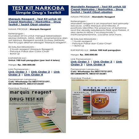 Test Kit Narkoba - Drugs Testkit - ET Group Indonesia