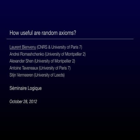 The axiomatic power of Kolmogorov complexity 