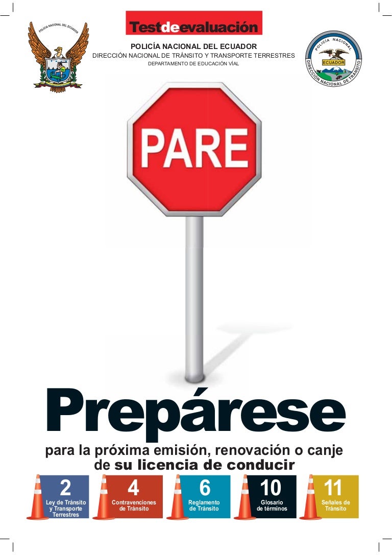 test para licencia de conducir test para licencia de conducir