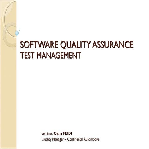 Test management