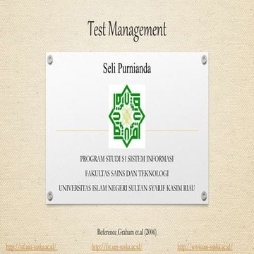 Test management