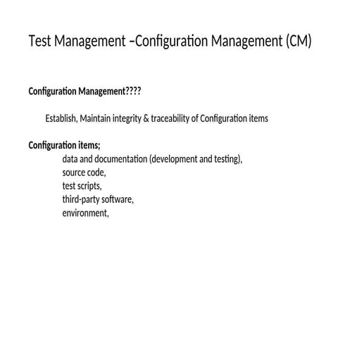 Test management - Configuration management.ppt