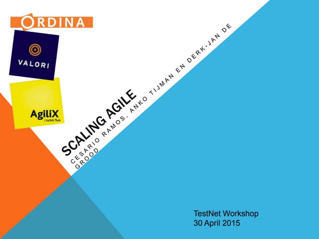 Introduction to Scaling agile and a Subwaymap