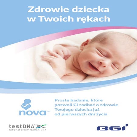 Test NOVA - poradnik - Zdrowie dziecka w Twoich rękach.