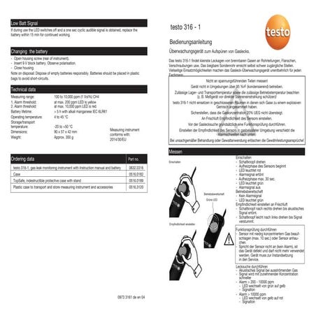 Hướng dẫn sử dụng Teso 316-1