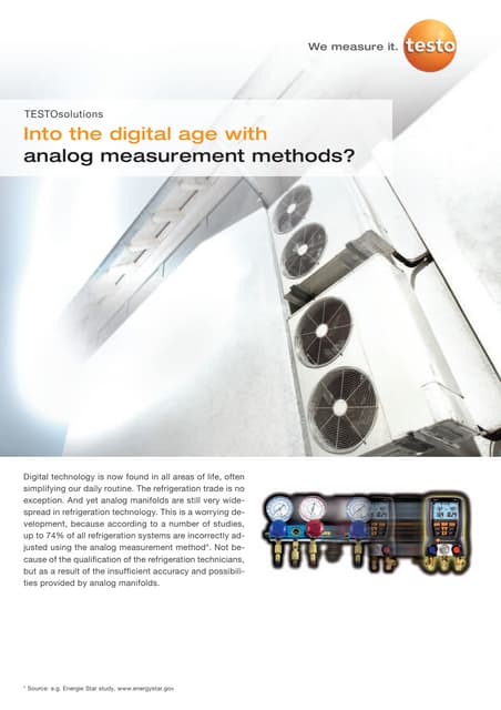 Testo   digital refrigeration manifolds