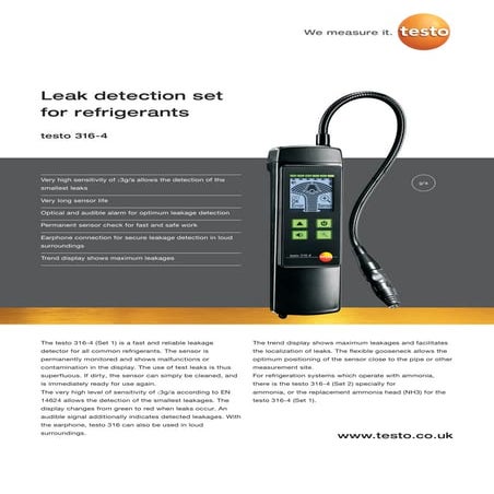 Testo 340 datasheet 2012 | PDF