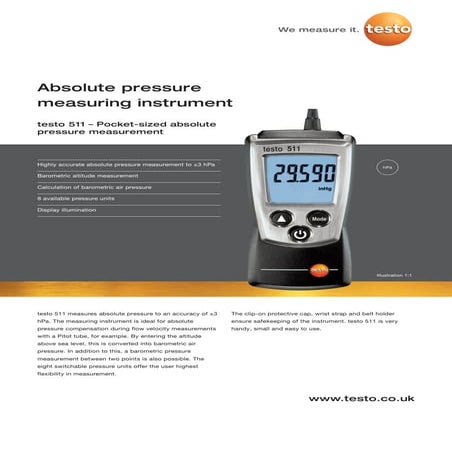 Testo 810 datasheet 2012 | PDF