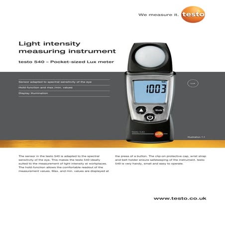 Testo 810 datasheet 2012 | PDF