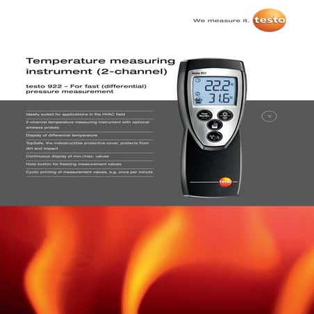 Testo 635 datasheet 2012 | PDF