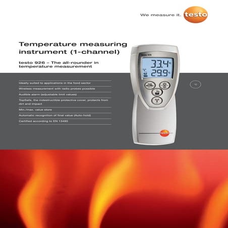Testo 845 datasheet 2012 | PDF