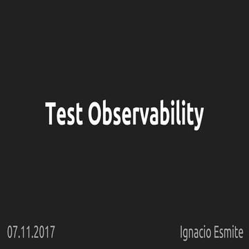 Test Observability