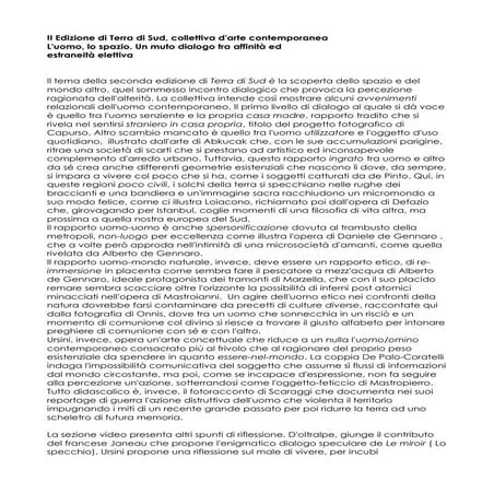 Testo critico ii edizione terra di sud