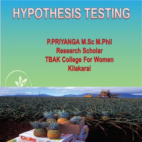 Testofhypothesis