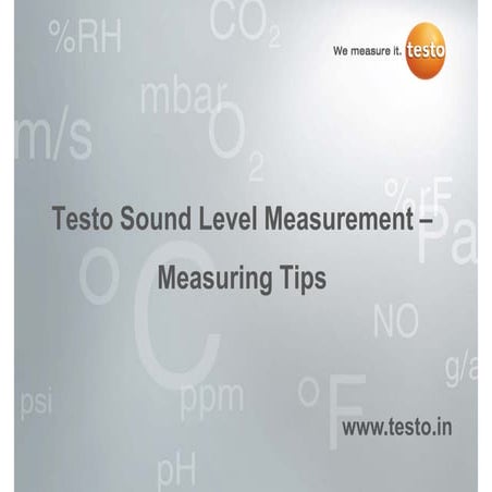 Examples Of Sound Level Measurements – XYTKFB